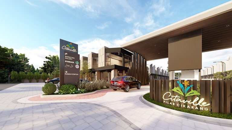 Citaville Pilar Cikarangのメインゲート